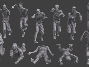 Casual Zombie CZ3 Pack 2 3D Baskı Modeli