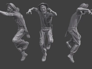 Casual Zombie CZ3 Pack 2 3D Print Model