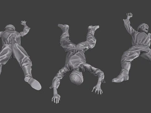 Casual Zombie CZ3 Pack 2 3D Print Model