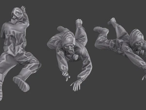 Casual Zombie CZ3 Pack 2 3D Print Model