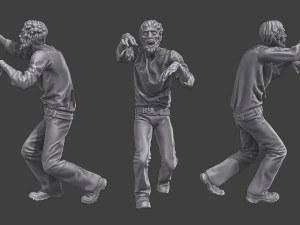 Casual Zombie CZ3 Pack 2 3D Print Model