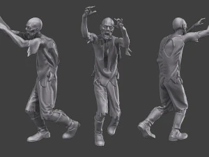 Casual Zombie CZ3 Pack 2 3D Print Model