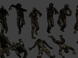 Casual Zombie CZ3 Pack 2 3D Baskı Modeli