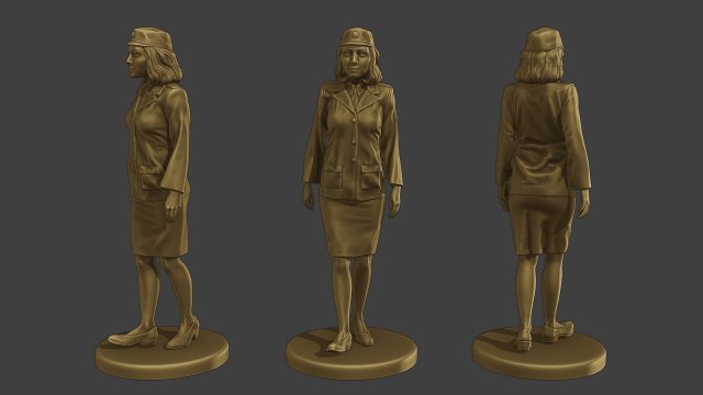 CzechoSlovak Female Communist Police FCCP1 2 Modelo de impresión 3D .c4d .max .obj .3ds .fbx .stl .blend 