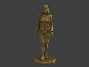 CzechoSlovak Female Communist Police FCCP1 2 Modelo de impresión 3D