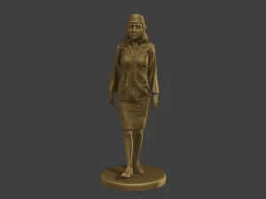 CzechoSlovak Female Communist Police FCCP1 2 3D Print Model