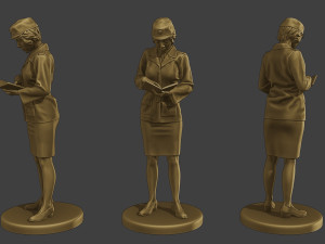 CzechoSlovak Female Communist Police FCCP1 3 3Dプリントモデル