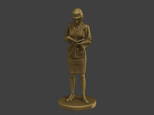 CzechoSlovak Female Communist Police FCCP1 3 3Dプリントモデル
