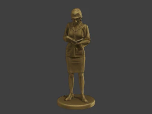 CzechoSlovak Female Communist Police FCCP1 3 3D Print Model