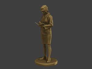 CzechoSlovak Female Communist Police FCCP1 3 3Dプリントモデル