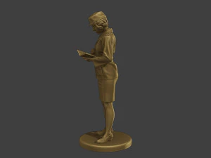 CzechoSlovak Female Communist Police FCCP1 3 3D Print Model