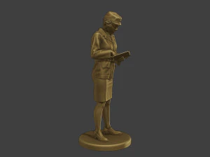 CzechoSlovak Female Communist Police FCCP1 3 3D Print Model