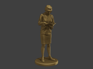 CzechoSlovak Female Communist Police FCCP1 3 3Dプリントモデル