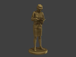 CzechoSlovak Female Communist Police FCCP1 3 3D Print Model