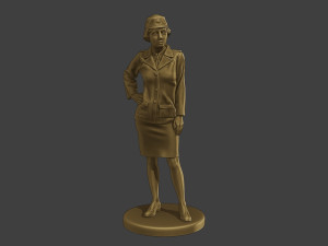 CzechoSlovak Female Communist Police FCCP1 4 Modello di stampa 3D