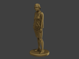 CzechoSlovak Female Communist Police FCCP1 4 Modello di stampa 3D