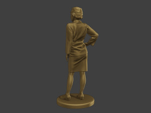 CzechoSlovak Female Communist Police FCCP1 4 Modello di stampa 3D
