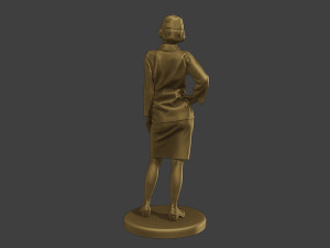 CzechoSlovak Female Communist Police FCCP1 4 Modello di stampa 3D