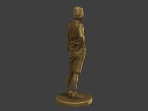 CzechoSlovak Female Communist Police FCCP1 4 Modello di stampa 3D