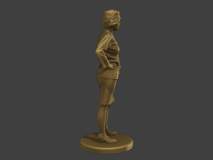 CzechoSlovak Female Communist Police FCCP1 4 Modello di stampa 3D