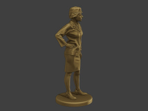 CzechoSlovak Female Communist Police FCCP1 4 Modello di stampa 3D