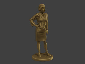CzechoSlovak Female Communist Police FCCP1 4 Modello di stampa 3D