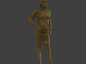 CzechoSlovak Female Communist Police FCCP1 4 Modello di stampa 3D