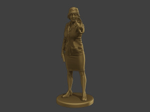 CzechoSlovak Female Communist Police FCCP1 5 3D 프린트 모델