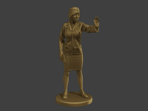 CzechoSlovak Female Communist Police FCCP1 5 3D 프린트 모델