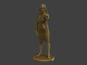 CzechoSlovak Female Communist Police FCCP1 5 3D 프린트 모델