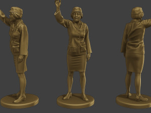 CzechoSlovak Female Communist Police FCCP1 6 3D Print Model