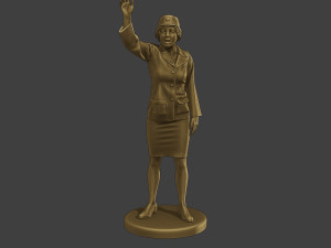 CzechoSlovak Female Communist Police FCCP1 6 3D-Druckmodell
