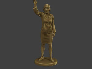 CzechoSlovak Female Communist Police FCCP1 6 3D Print Model