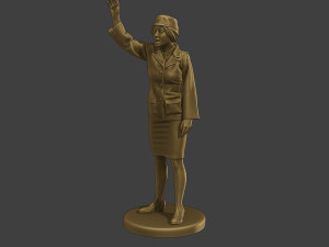 CzechoSlovak Female Communist Police FCCP1 6 3D-Druckmodell