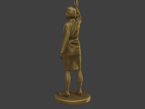 CzechoSlovak Female Communist Police FCCP1 6 3D Print Model