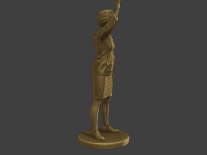 CzechoSlovak Female Communist Police FCCP1 6 3D Print Model