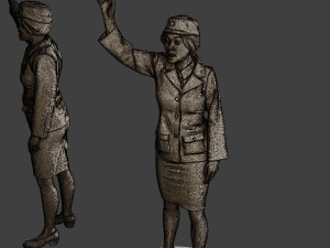 CzechoSlovak Female Communist Police FCCP1 6 3D-Druckmodell
