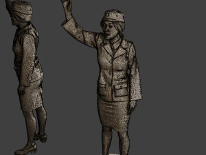 CzechoSlovak Female Communist Police FCCP1 6 3D Print Model