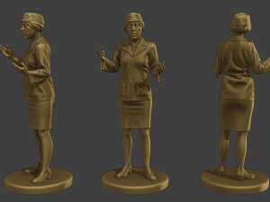CzechoSlovak Female Communist Police FCCP1 7 3Dプリントモデル