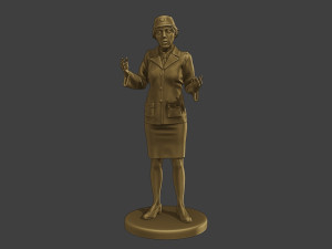 CzechoSlovak Female Communist Police FCCP1 7 3D Print Model