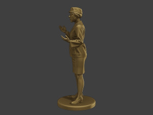 CzechoSlovak Female Communist Police FCCP1 7 3D Print Model
