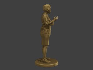 CzechoSlovak Female Communist Police FCCP1 7 3D Print Model