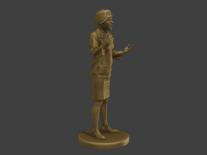 CzechoSlovak Female Communist Police FCCP1 7 3D Print Model