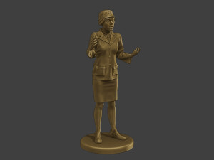 CzechoSlovak Female Communist Police FCCP1 7 3D Print Model