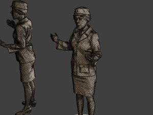 CzechoSlovak Female Communist Police FCCP1 7 3D Print Model