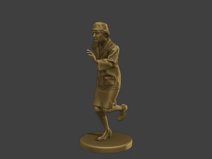 CzechoSlovak Female Communist Police FCCP1 8 3D Print Model