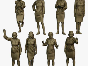 CzechoSlovak Female Communist Police CFCP1 Pack1 3D Print Model