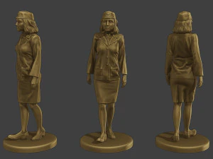 CzechoSlovak Female Communist Police CFCP1 Pack1 3D Print Model