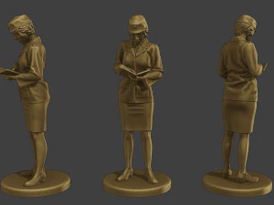 CzechoSlovak Female Communist Police CFCP1 Pack1 3D Print Model