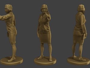 CzechoSlovak Female Communist Police CFCP1 Pack1 3D Принт Модель